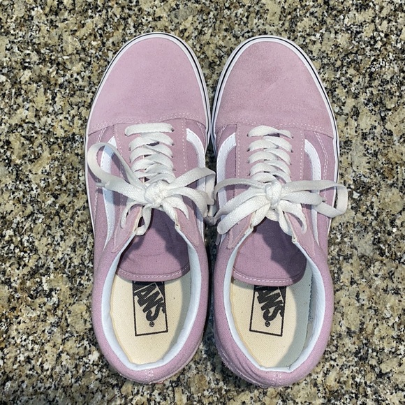 Old Skool Vans Suede and Canvas, in Lilac Purple, size Womens 9, Mens 7.5 - Picture 5 of 9